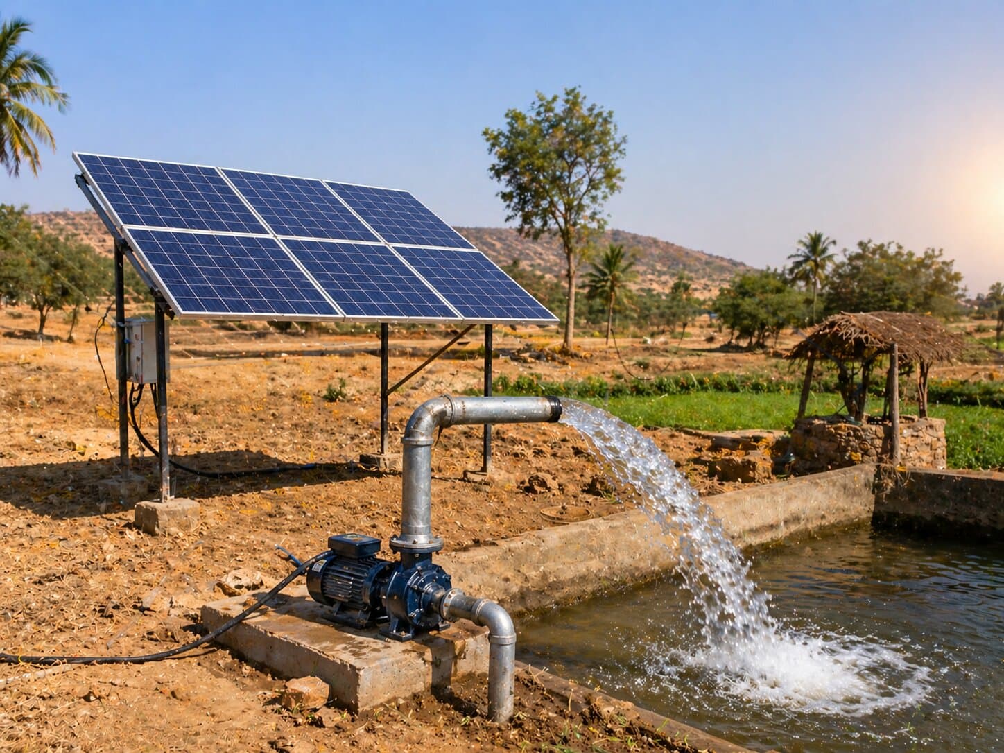 Submersible Solar Irrigation Pump 5HP